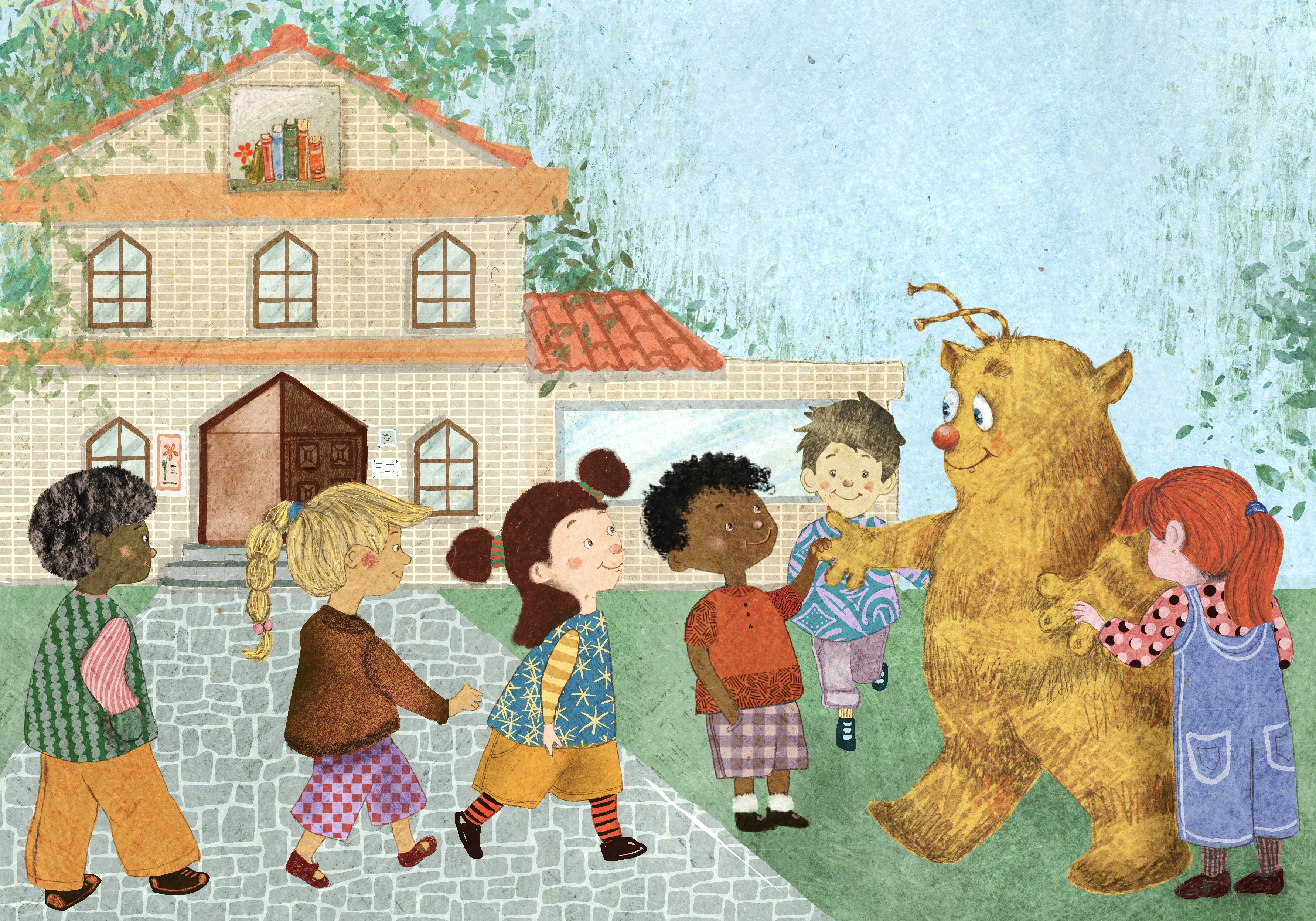 bobba with children
