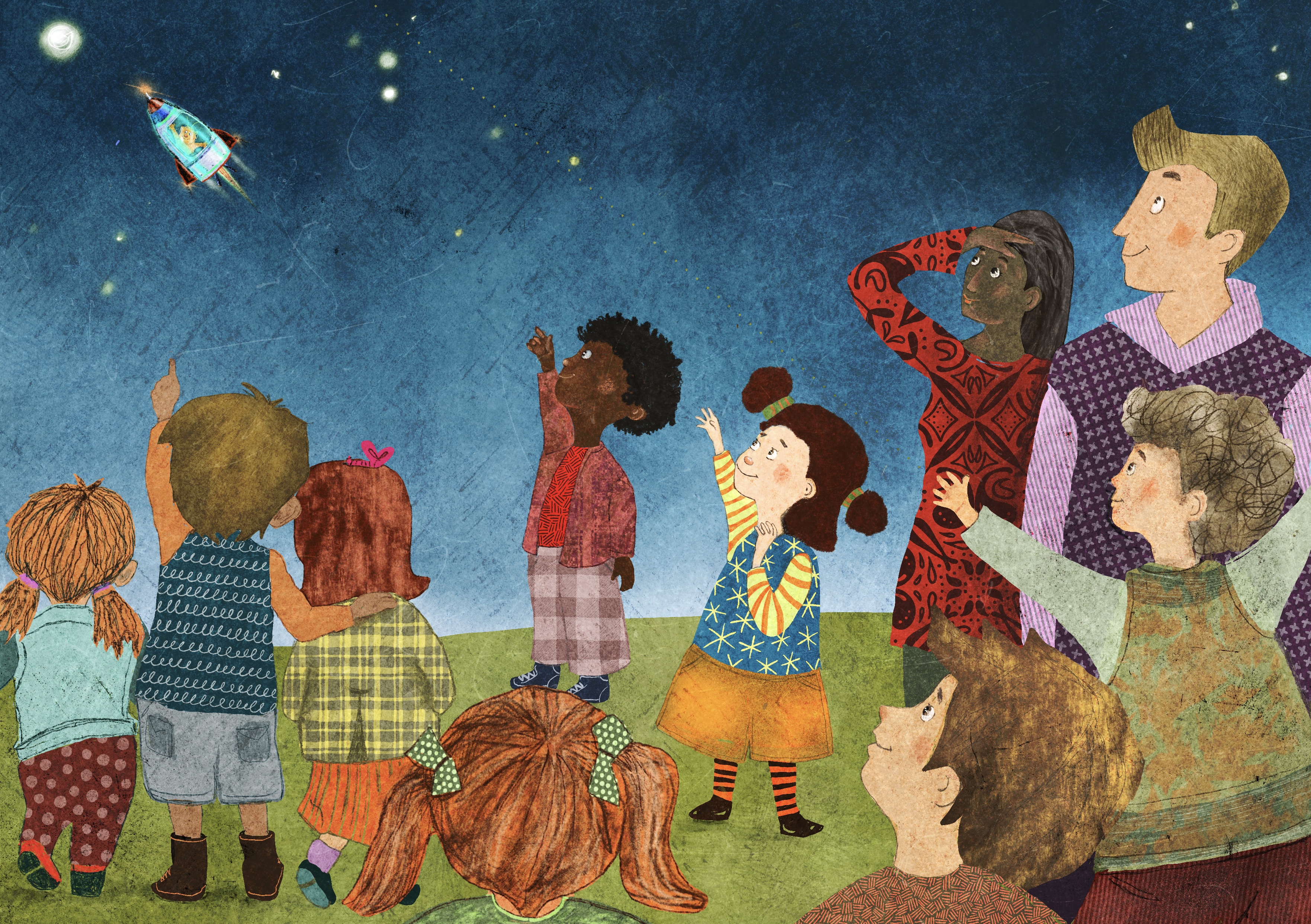 Sky with children